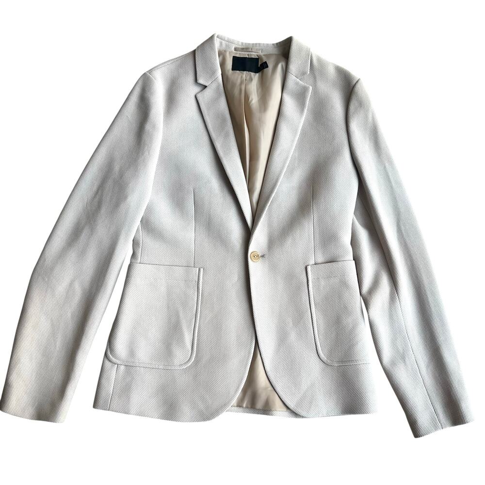 ASOS Mens Beige Blazer Tailored Minimal Quiet Luxury Spring Layer Sz 38